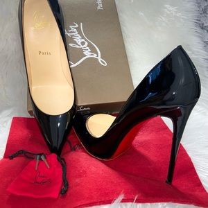 Christian Louboutin-So Kate’s Black Patent (Size 42/ US-12)